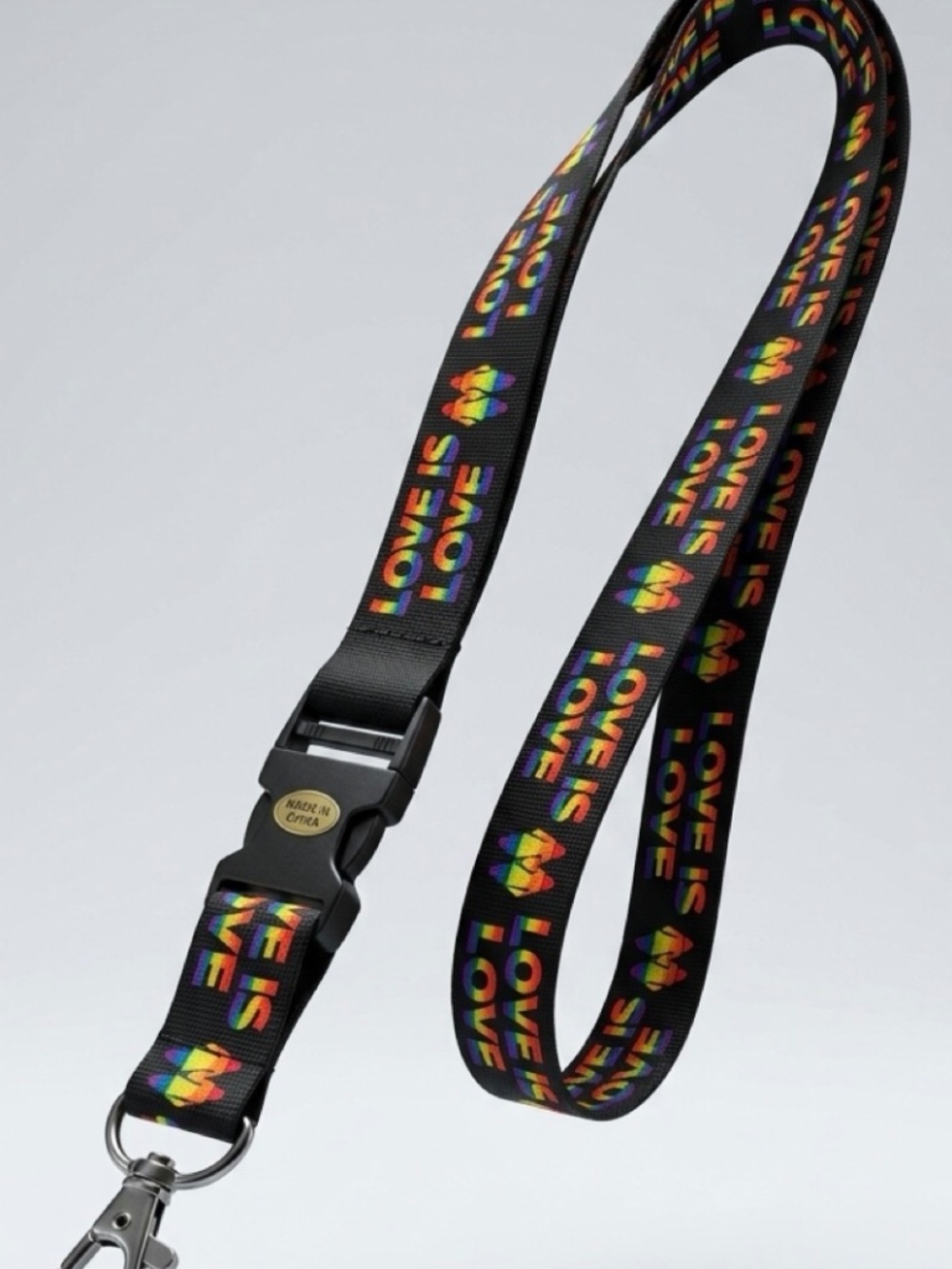 🌈 Kalan "Love is Love" Pride Lanyard Rainbow 20 inch